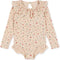 Konges Slöjd Manuca Frill badpak kind - Multiple hearts - Maat 4 jaar