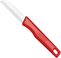 Von Der Kohlen Schilmesje - Recht RVS Lemmet - Kunststof Handvat - Rood