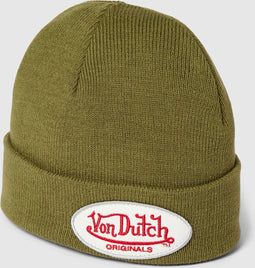 Von Dutch Beanie - Winter '23 Collection - Khaki - Muts Heren - Muts Dames - Mutsen