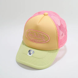 Von Dutch Pet - Geel Roze Groen - One Size - Baseball Cap - Trucker Cap - Pet Volwassenen - Pet Dames - Petten