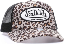 Von Dutch Pet - Leo Print - Fall '23 Collectie - One Size - Baseball Cap Heren - Trucker Cap Tampa - Pet Heren Volwassenen - Pet Dames - Petten