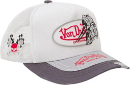 Von Dutch Pet - Wit - One Size - Baseball Cap Heren - Trucker Cap - Pet Heren Volwassenen - Pet Dames - Petten