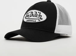 Von Dutch Pet - Zwart Wit - Fall '23 Collectie - One Size - Baseball Cap Heren - Trucker Cap - Pet Heren Volwassenen - Pet Dames - Petten