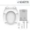 SCHÜTTE WC-Bril 82000 WHITE - Duroplast - RVS-Scharnieren - Belastbaar tot 175 kg - Gelakt - Wit