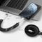 Vonmählen, Alles-in-één USB A C/micro USB USB C Lightning-kabel - 3A Allroundo®, Zwart