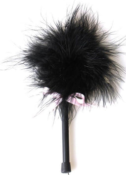Secret Play Black Marabou Duster
