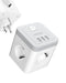 Voomy Cube Verdeelstekker 7-Voudig - Stopcontact Splitter - 3 USB Poorten - Stekkerdoos - Wit