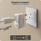 Voomy Reisstekker Engeland/UK - Wereldstekker Type G - USB-C & USB-A - Wit
