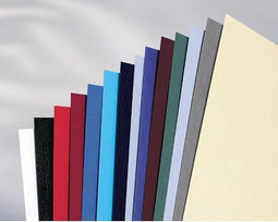 Voorblad GBC A4 lederlook koningsblauw 100stuks