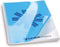 Voorblad gbc a4 pvc 180micron blauw