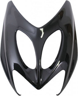 Voorfront boven Yamaha Aerox bj. 2014 zwart metallic