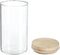 Voorraadbus/voorraadpot 1L glas met houten deksel - 1000 ml - Voorraadpotten met luchtdichte deksel