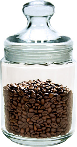 Voorraadpot/bewaarpot 750 ml glas met glazen deksel - Voorraadbussen