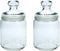 Voorraadpot/bewaarpot 750 ml glas met glazen deksel - Voorraadbussen