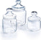 Voorraadpot/bewaarpot 750 ml glas met glazen deksel - Voorraadbussen