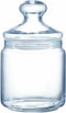 Voorraadpot/bewaarpot 750 ml glas met glazen deksel - Voorraadbussen