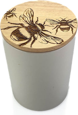Voorraadpot Bijen Medium - 16x11- Gegraveerd - Scottish Made