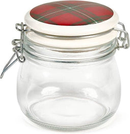 voorraadpot tartan glas - 450 ml