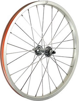 Voorwiel 20x1.75 alu zilver 28 spaaks