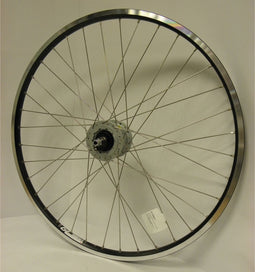 Voorwiel 26-1.75 559 ZAC19 zw naafdyn. Rollerbrake sp.14 RVS