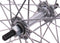 Voorwiel 28 x 1 1/2 - aluminium Ryde velg - verchroomde naaf - zwart