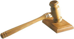 Voorzittershamer teak hout lichtbruin