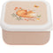 Petit Monkey Snackdozen + Drinkfles Bear and Friends/Glitter Back to School set - Peach Blossom
