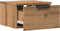 vidaXL - Nachtkastjes - 2 - st - wandgemonteerd - 34x30x20 - cm - artisanaal - eiken