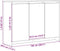 vidaXL - Dressoir - Zwart - Eiken - 102x33x75 - cm - Bewerkt - Hout