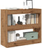 vidaXL - Boekenkast/kamerscherm - 80x30x72 - cm - artisanaal - eikenkleur