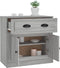 vidaXL - Dressoir - 70x35,5x67,5 - cm - bewerkt - hout - grijs - sonoma - eikenkleurig