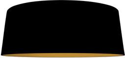 Steinhauer K2013SS - Lampenkap - Ø60 cm - Zwart textiel met gouden binnenzijde