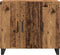 vidaXL - Dressoir - met - 3 - Deuren - Oud - Hout - 90x34x80 - cm - Engineered - Hout