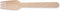 Vork uit hout, gecoat, 160 mm, pak van 100 stuks