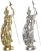 Decoratieve figuren DKD Home Decor Dios Marte Griekse Godin Ziverachtig Gouden Hars (16,5 x 10,5 x 50 cm) (2 Stuks)