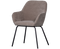 Vos Eetkamerstoel Geweven Stof Taupe - WOOOD Exclusive