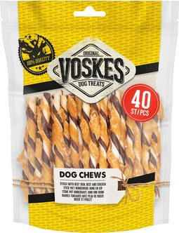Voskes Rawhide Kip - Rund Sticks 400 gr