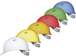 Voss Helme 2681-BU PE-veiligheidshelm 6-punts EN 397 Blauw