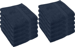 Vossen Calypso feeling gastendoekje marine blauw 30x50 per 4