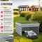 tectake® Garage voor robotmaaier Hortus - Houten behuizing - Weerbestendig - Beplantbaar dak - 84 x 78 x 46 cm