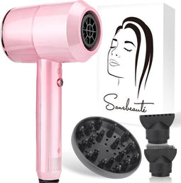 Sansbeauté® Föhn LuminAir - Ionische Haardroger - 2000W - 3 Opzetstukken - Pink