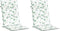 vidaXL - Stoelkussens - 2 - st - hoge - rug - bladpatroon - stof