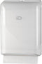 Vouw handdoekdispenser 431101 Pearl White voor papieren z-vouw en interfolded handdoekjes kunststof (431101)
