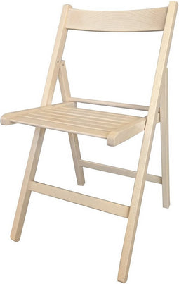 Vouwbare Stoel Beige beukenhout (79 x 42,5 x 47,5 cm)
