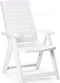 Vouwbare Stoel IPAE Progarden Voor meerdere posities Wit Hars (60 x 61 x 109 cm)