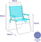 Vouwbare Stoel Marbueno Aquamarijn 52 x 80 x 56 cm