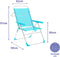 Vouwbare Stoel Marbueno Aquamarijn 59 x 97 x 61 cm