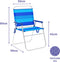 Vouwbare Stoel Marbueno Blauw 52 x 80 x 56 cm