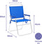 Vouwbare Stoel Marbueno Blauw 52 x 80 x 56 cm