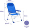 Vouwbare Stoel Marbueno Blauw 67 x 99 x 66 cm